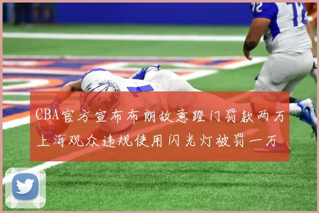 CBA官方宣布布朗故意蹬门罚款两万上海观众违规使用闪光灯被罚一万